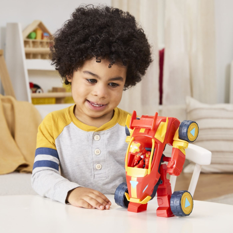 Marvel Iron Man Si Prietenii Sai Uimitori Set Vehicul 2 In 1 Si Figurina Iron Man [3]