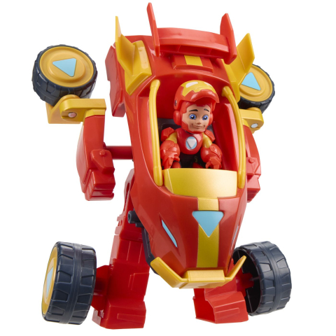 Marvel Iron Man Si Prietenii Sai Uimitori Set Vehicul 2 In 1 Si Figurina Iron Man [7]