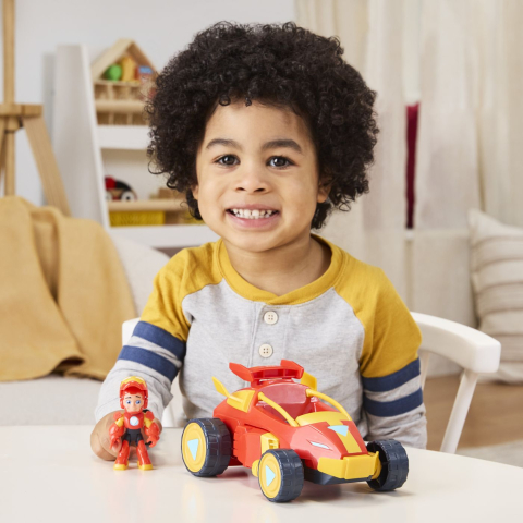 Marvel Iron Man Si Prietenii Sai Uimitori Set Vehicul 2 In 1 Si Figurina Iron Man [2]