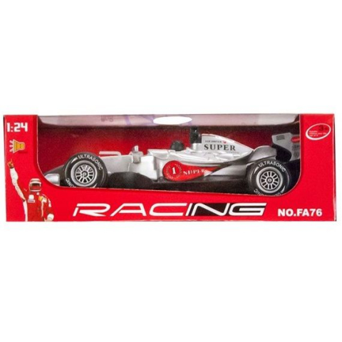 Jucarii 3-5 ani - JT-Masina argintie de curse, scara 1:24, 16 cm