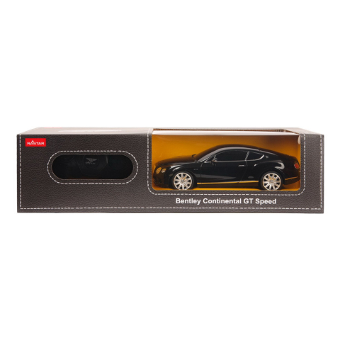 Rastar-Masina Cu Telecomanda Bentley Continental Gt Negru Cu Scara 1 La 24 [1]