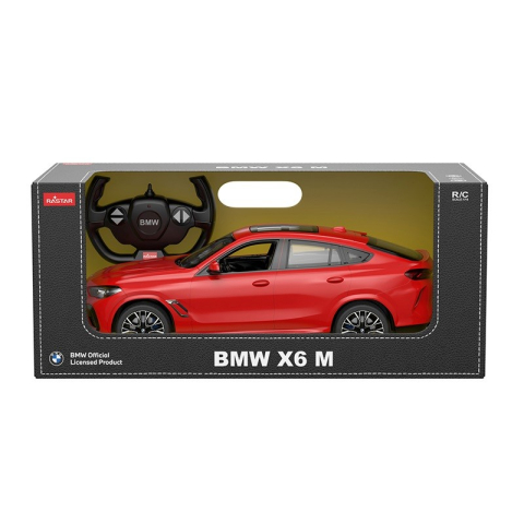 Jucarii educative - Rastar-Masina Cu Telecomanda Bmw X6 M Rosu Scara 1 La 14