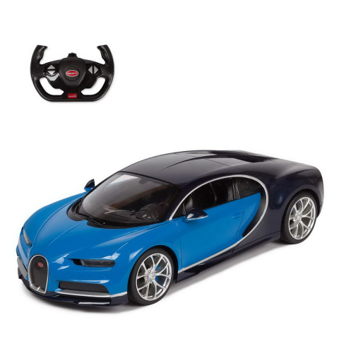 Oktató játékok - Masina Cu Telecomanda Bugatti Chiron Albastru Scara 1 La 14