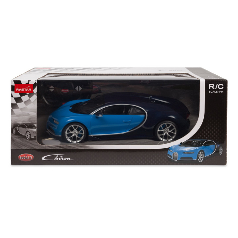 Masina Cu Telecomanda Bugatti Chiron Albastru Scara 1 La 14 [1]