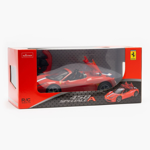 Jucarii educative - Rastar-Masina Cu Telecomanda Ferrari 458 Speciale A Rosu Scara 1 La 14