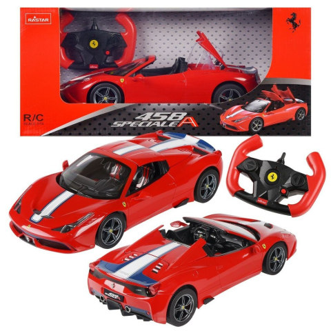 Rastar-Masina Cu Telecomanda Ferrari 458 Speciale A Rosu Scara 1 La 14 [6]
