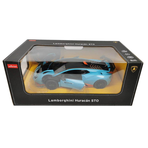 Jucarii educative - Rastar-Masina Cu Telecomanda Lamborghini Huracan Sto Albastru Scara 1 La 14