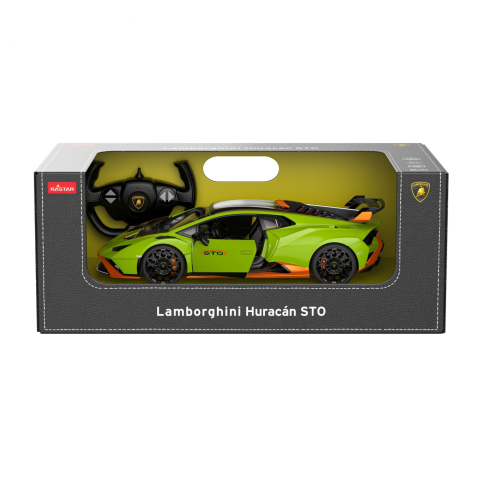 Jucarii educative - Rastar-Masina Cu Telecomanda Lamborghini Huracan Sto Verde Scara 1 La 14