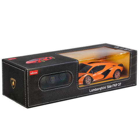 Rastar-Masina Cu Telecomanda Lamborghini Sian Portocaliu Cu Scara 1 La 24 [1]