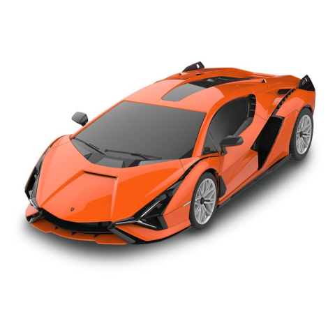 Rastar-Masina Cu Telecomanda Lamborghini Sian Portocaliu Cu Scara 1 La 24 [2]