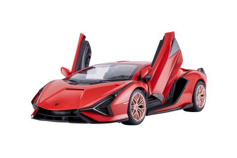 Rastar-Masina Cu Telecomanda Lamborghini Sian Rosu Cu Scara 1 La 14 [2]