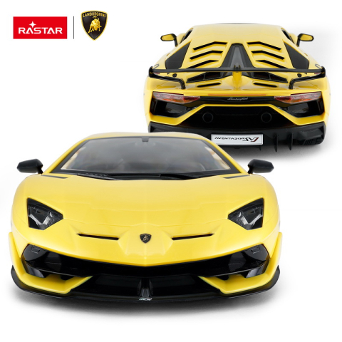 Rastar-Masina Cu Telecomanda Lamorghini Aventador Svj Galben Scara 1 La 14 [2]