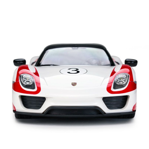 Rastar-Masina Cu Telecomanda Porsche 918 Spyder Weissach Alb Scara 1 La 14 [2]