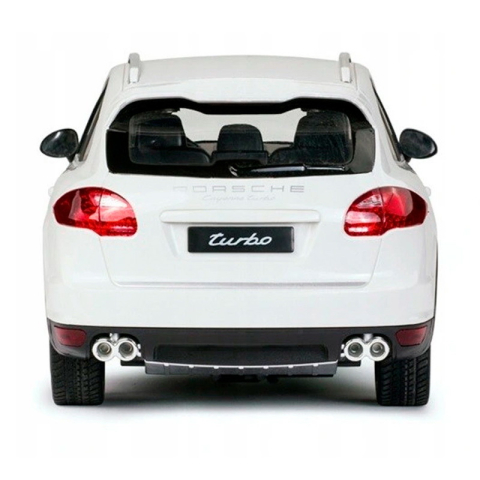 Rastar-Masina Cu Telecomanda Porsche Cayenne Turbo Alb Cu Scara 1 La 14 [4]