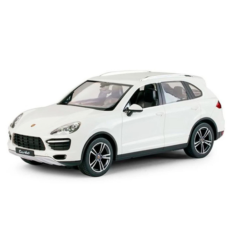 Rastar-Masina Cu Telecomanda Porsche Cayenne Turbo Alb Cu Scara 1 La 14 [5]