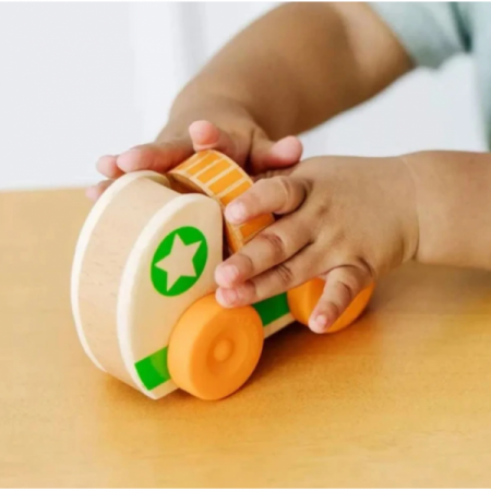 Melissa & Doug-Masinuta din lemn Green Star colectia GO TOTs [4]