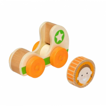 Melissa & Doug-Masinuta din lemn Green Star colectia GO TOTs [1]