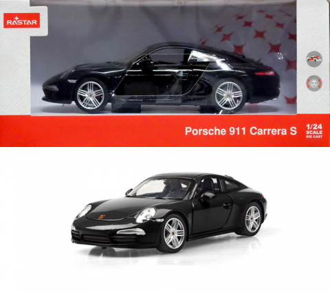 Játékok 3-5 éveseknek - Masinuta Metalica Porsche 911 Negru Scara 1 La 24