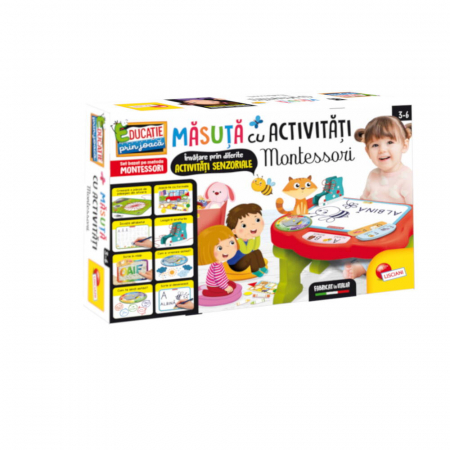 Jucarii 1-3 ani - LISCIANI-Masuta cu activitati Montessori, in limba romana