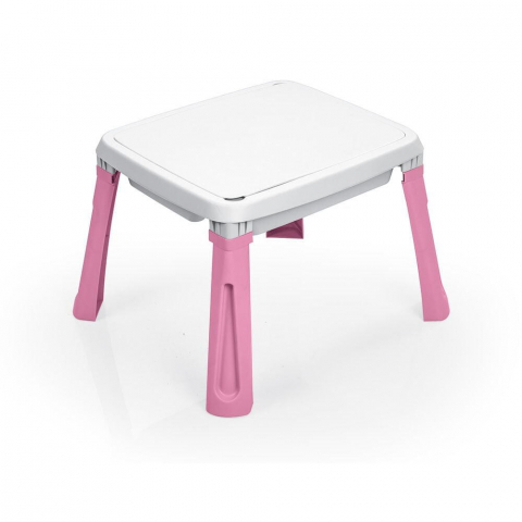 DOLU-Masuta de activitati 3 in 1 pentru copii - Alb& roz [1]