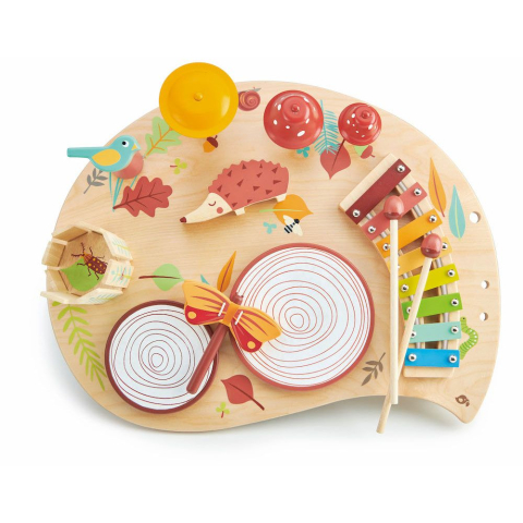 Oktató játékok - Masuta mea muzicala, din lemn premium - Musical Table - Tender Leaf Toys