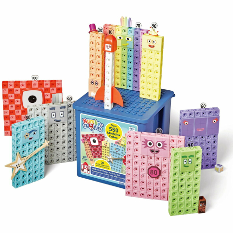 Jucarii educative - Hand2Mind-MathLinkÂ®Cubes Numberblocks Set activitati - Eroii cu Zero