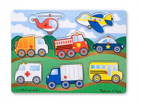 Jucarii +2 Ani - Melissa & Doug Melissa and Doug - Puzzle lemn Vehicule