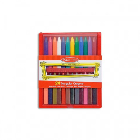 Melissa & Doug Melissa and Doug - Set 24 creioane colorate triunghiulare [1]
