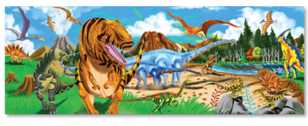 Jucarii +2 Ani - Melissa & Doug Melissa&Doug - Puzzle de podea Taramul Dinozaurilor 48 pcs