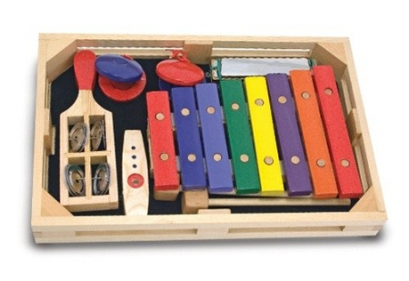 Interaktív játékok - Melissa-Doug-Set-instrumente-muzicale-incepatori