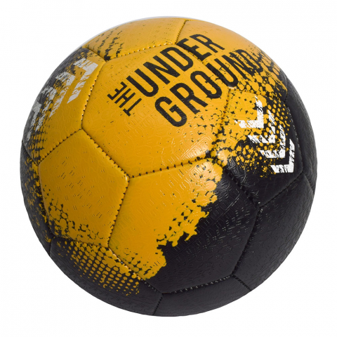 Jucarii 0-1 ani - Minge de fotbal Ronaldinho, marimea 5, negru/galben