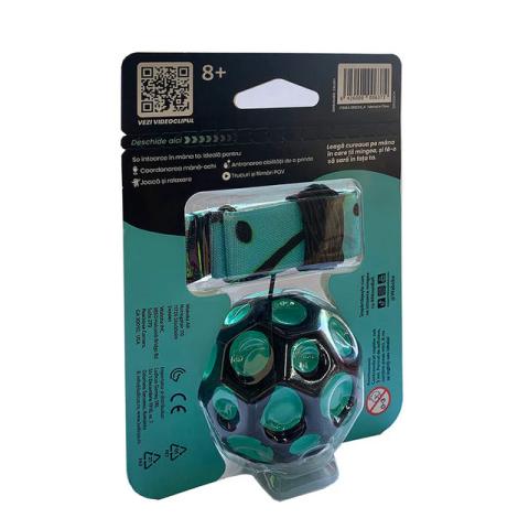 Oktató játékok - Minge hiper saritoare, cu sistem de prindere - Waboba Bounceback Moon ball