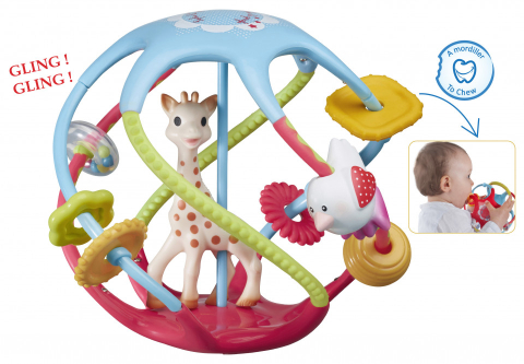 VULLI SAS-Minge Zornaitoare Si De Dentitie Twistin'Ball Girafa Sophie [4]