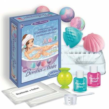 Jocuri si Jucarii Educative - Sentosphere-Mini-Kit-creativ-Forme-efervescente-si-parfumate-de-baie