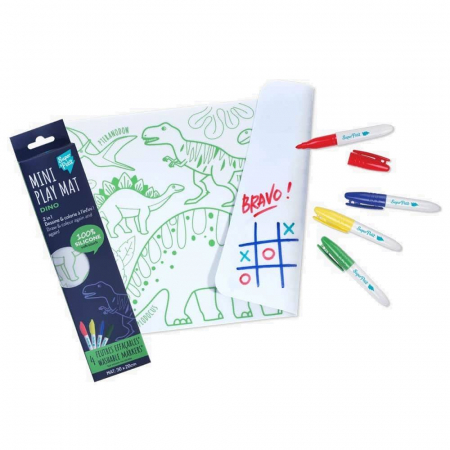 Jucarii educative - SUPERPETIT-MINI Plansa de colorat din silicon - DINOZAURI