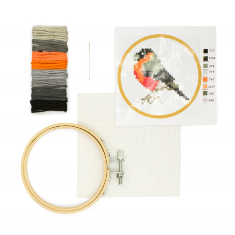Mini Set de Broderie in Cruciulita - Pasăre [1]