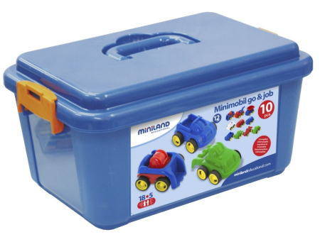 Cadouri botez - Miniland-Minimobil-12-cm-Set-10-masinute-Miniland