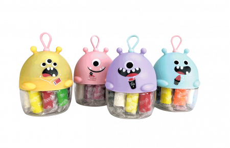 Beleduc-Miniset de modelaj cu 10 culori de plastilina usoara Monstruleti Mov [1]