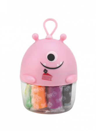 Jucarii sub 50 RON - Beleduc-Miniset de modelaj cu 10 culori de plastilina usoara Monstruleti Roz