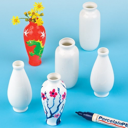 Baker Ross-Minivaze din portelan de decorat - Baker Ross [1]