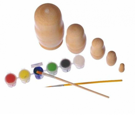 Jucarii Montessori - Egmont-Toys-Joc-de-pictat-papusi-matrioshka
