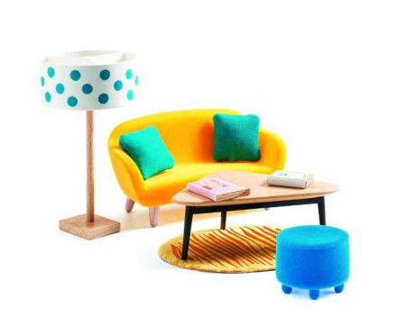 Djeco - Djeco-Mobila-living-Set-accesorii-pentru-casuta-de-papusi