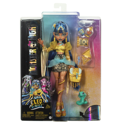 Jucarii educative - Mattel-Monster High Papusa Cleo Denile Si Cobra Hissette