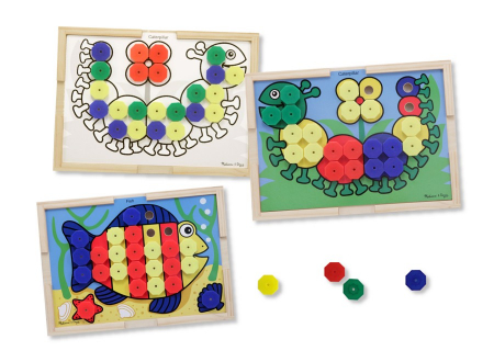 Lucru manual copii - Melissa-Doug-Mozaic-din-lemn-cu-culori