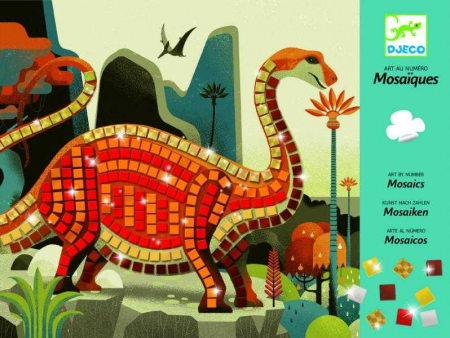 Forme si sortare - Djeco-Mozaic-Dinozauri