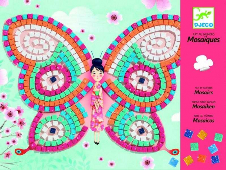 Materiale gradinita - Djeco-Mozaic-cu-fluturi-Set-indemanare-si-creativitate