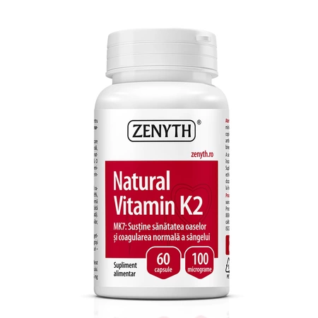 Mama si Copilul - Zenyth-Natural Vitamina K2, 60 capsule, Zenyth
