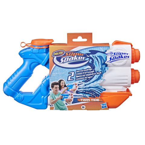 Jucarii educative - Hasbro-Nerf Blaster Cu Apa Super Soaker Twin Tide