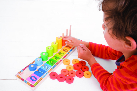 BigJigs Toys Numaratoare cu discuri colorate [8]