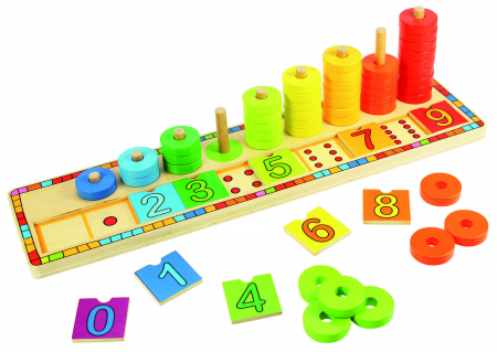 BigJigs Toys Numaratoare cu discuri colorate [6]